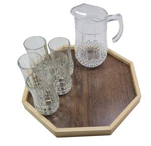 Plateau octogonal en bois multifonctionnel en MDF de couleur naturelle, artisanal, décor élégant, prix bas pour restaurant - Product Image 2