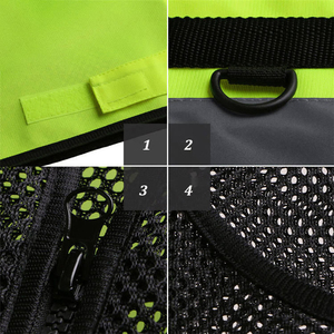เสื้อกั๊กสะท้อนแสงแบบ Hi-Vis สำหรับงานก่อสร้าง ราคาโรงงาน รับผลิตตามแบรนด์ สำหรับคนงานอุตสาหกรรม - Product Image 6