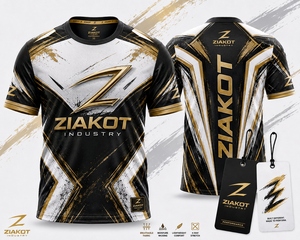 เสื้อยืด ZIAKOT รุ่นใหม่ ลายกราฟฟิตีแบบกำหนดเองสำหรับผู้ชาย สีขาวรอยัล 3 มิติ สำหรับการแสดงออกทางกีฬา - Product Image 4