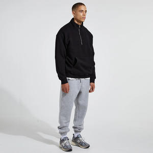 Sudadera informal de forro polar con media cremallera para hombre en oferta, sudaderas de manga larga para hombre de marca privada con servicio OEM - Product Image 5