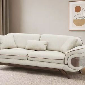 Canapé d'angle inclinable en cuir avec dossier réglable et coussins moelleux pour salon - Product Image 1