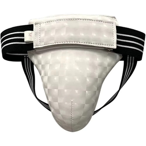 Protège-entrejambe en néoprène pour homme, rouge et noir, fermeture auto-agrippante, équipement de protection sportive réglable pour adultes CARE MASTER - Product Image 4