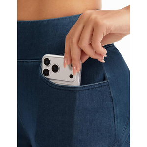 Shorts de Cintura Media para Mujer, de Poliéster/Nailon, con Bolsillos, Transpirables, Ecológicos, de Secado Rápido, Corte Ajustado - Product Image 6