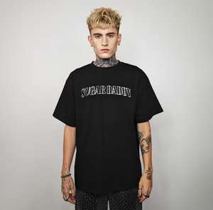 Camisetas para Hombre Hechas en Pakistán, Estilo Nuevo con Pedrería, 100% Algodón, Servicio OEM al por Mayor, Camiseta Personalizable - Product Image 1