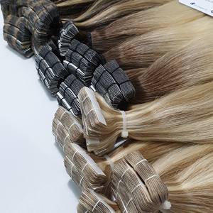 Extensiones de Cabello Humano Natural Virgen de Alta Calidad, 100% Cabello Humano, Extensiones de Cinta Adhesiva de Doble Trama, Venta al Por Mayor - Product Image 5