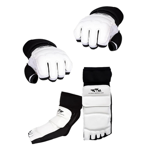 Protecteur de jambe en cuir unisexe de haute qualité équipement de protection de pied pour karaté coup de pied boxe Taekwondo vente en gros pour hommes et femmes - Product Image 1