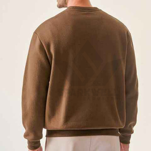 Sweat-shirt à col rond pour homme, grande taille, en coton French Terry, mélange de bambou, respirant, décontracté, pull d'hiver - Product Image 2