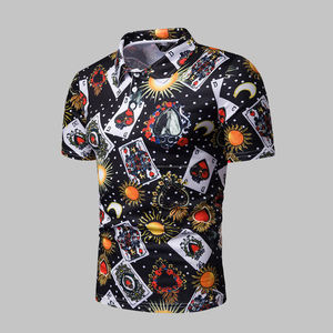 T-shirts polo de course sublimé en polyester respirant de haute qualité et bon marché en gros - Product Image 1