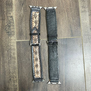 New Arrival 2025 Quick Release Tooled Genuine Leather New Design <b>Watch</b> <b>Band</b> for Men & Women Luxury <b>Watch</b> Strap with Metal Clasp - Product Image 6