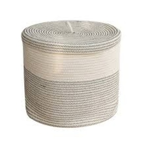 Clothing Organizer Foldable <b>Collapsible</b> Stackable 100% Cotton Woven Eco-Friendly Durable Lightweight Portable Modern Basket - Product Image 3