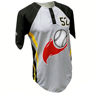 เสื้อเบสบอลแขนยาวแบบแร็กแลนคอเฮนลีย์ ผ้าโพลีเอสเตอร์ 100% ระบายอากาศได้ดี ซับเหงื่อ ผลิตตามสั่ง ขายส่งจากโรงงาน - Product Image 4