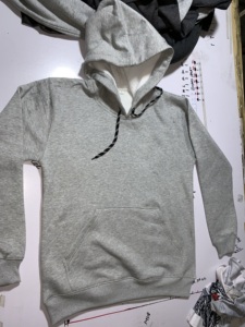 Sweat à capuche épais en molleton de coton pour homme 450g, effet vieilli, écologique, coupe-vent, style streetwear vintage - Product Image 2