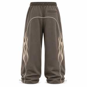 Factory Direct Sale <b>Men</b> Casual Mid Waist Plus Size Breathable Lightweight Workout <b>Baggy</b> <b>Trouser</b> Polyester/Cotton - Product Image 2