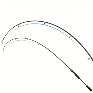 Canne à pêche multi-usages en fibre de carbone avec poignée ergonomique et anneaux de guidage pour la pêche en eau de mer en conditions lumineuses - Product Image 3