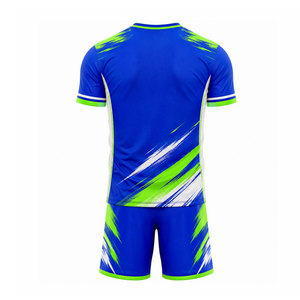 Uniforme de Fútbol Personalizado de Alta Calidad, Ecológico, Cuello Redondo, Manga Corta, Secado Rápido, Transpirable, Ligero, Hecho de Poliéster para Adultos - Product Image 2