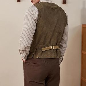 Chaleco de Motociclista Casual de Cuero Transpirable Profesional Disponible para Hombre, Talla Grande, Sin Mangas, Resistente al Viento - Product Image 4