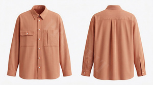 Camisa de Vestir de Manga Larga a Rayas con Diseño Personalizado Transpirable, Camisa de Trabajo con Botones, Mezcla de Algodón, Corte Entallado, Camisa de Vestir Formal - Product Image 4