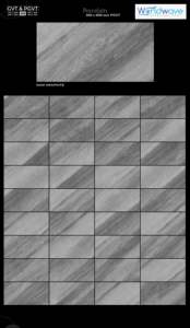 Azulejos vitrificados brillantes de 300x600 mm (30x60 cm, 12x24 pulgadas) de porcelana ecológica GVT PGVT, azulejos de porcelana GVT PGVT de 12x24. - Product Image 3