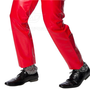 Pantalones de Cuero para Hombre, Elegantes, Corte Recto, Premium, Ligeros, Color Oscuro, Suaves, Cómodos, Duraderos, Diseño Casual y a la Moda - Product Image 4