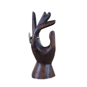 Gancho de Pared Decorativo de Madera Hecho a Mano con Forma de Mano, Perchero para Joyas y Llaves, Decoración Rústica para el Hogar - Product Image 5