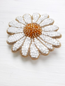 High-End Luxury Seed Beads Embroidery Brooch for Engagement Wedding Party & Gift-Unisex Fashion Accessory - Product Image 3
