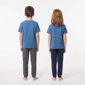 Wholesale Manufacturer <b>Kids</b> Unisex Short Sleeve T-Shirt Regular Fit Crew Neck Breathable Eco-Friendly 100% Cotton Leisure Top - Product Image 3