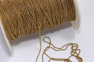 โซ่ลูกปัดทองเหลืองดิบ - ของตกแต่งบ้านสไตล์โมเดิร์นและดั้งเดิม งานฝีมือ MS รุ่น MS-wc-001 - Product Image 2