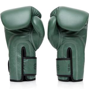 ถุงมือชกมวย Fairtex หนังแท้สีเขียวแบบมืออาชีพ พร้อมแถบตีนตุ๊กแก สำหรับฝึกซ้อมและแข่งขัน MMA อุปกรณ์ออกกำลังกายในยิม - Product Image 5