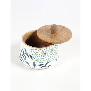 Boîte à chapati en bois artisanale de qualité supérieure avec organisateur d'épices, rangement de cuisine, conteneur à roti pour usage domestique - Product Image 1