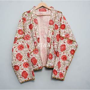 Nouvelle arrivée : veste en coton 100% pur, faite main, style Kantha indien, pour femmes et filles, idéale pour les soirées hivernales. - Product Image 6