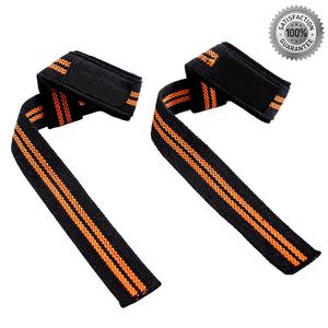 Logo personnalisé Sangles de poignet d'entraînement de gymnastique à usage intensif Néoprène Rembourré Coton Soutien Haltérophilie Vente en gros Figure 8 Sangles de levage - Product Image 2