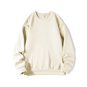 Sudadera para hombre Otoño e Invierno Casual Basic Fleece Crewneck Hoodie Street Unisex Color sólido Loose Soft Oversized Pullover- - Product Image 1