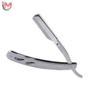 มีดโกนหนวดแบบด้ามไม้ขนาดใหญ่ ใบมีดสแตนเลส สำหรับช่างตัดผม - Product Image 1
