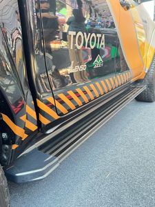 Azzy ฝาครอบ ABS ด้านข้างอะลูมิเนียมสีดำ, เหมาะสำหรับด้านซ้ายและขวาสำหรับ Toyota สำหรับ HILUX Revo D-CAB 2019 + - Product Image 2