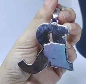 Joyería de Moda, Colgante de Letra con Incrustaciones de Moissanita VVS, Plata 925, Chapado en Oro de 18K, Estilo Hip Hop de Lujo, para Raperos, con Iniciales GCI - Product Image 4