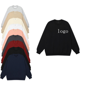 Sudadera de Cuello Redondo sin Capucha de 320g, Corte Holgado, con Logotipo Bordado Personalizado, Camiseta Deportiva Unisex - Product Image 1