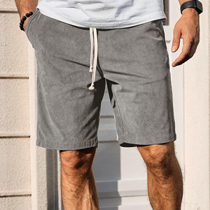 Shorts de sport en coton épais pour hommes, style streetwear, confortables, décontractés, amples, pour l'exercice, personnalisables. - Product Image 3