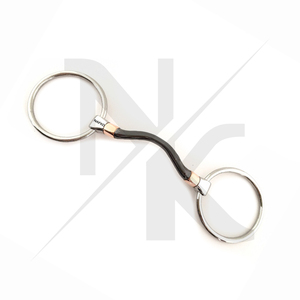 Anillo de Brida Doble Articulado de Acero Inoxidable Duradero para Caballos, Equipo Ecuestre OEM, Venta al por Mayor, Logotipo Personalizado - Product Image 3