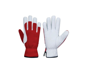 ถุงมือเซฟตี้ PU ทนทาน สีแดงขาว สายรัดข้อมือยืดหยุ่น กันลื่นที่ปลายนิ้ว ป้องกันไฟฟ้าสถิตย์ ป้องกันสารเคมี ใช้งานได้ทั่วไป - Product Image 1