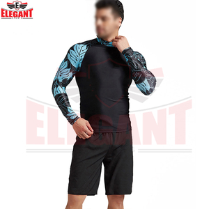 เสื้อแรชการ์ดสำหรับผู้ใหญ่ แห้งเร็ว ป้องกันแสงแดด สวมใส่สบาย ระบายอากาศได้ดี ยืดหยุ่นสูง รับสกรีนโลโก้ ชุดออกกำลังกาย - Product Image 4