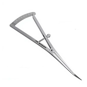 Calibre angulaire de 7 pouces pour la mesure et la cartographie osseuse, échelle de précision 0-40 mm, instrument chirurgical dentaire de qualité allemande - Product Image 3