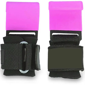 Correas de Muñeca Ajustables de Nailon con Cierre de Gancho y Bucle para Levantamiento de Pesas, Uso en Gimnasio, Diseño Unisex en Negro y Azul - Product Image 5