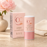 Crème Sérum Teintée CC Niacinamide 2% Ferment de Bifida Éclaircit la Peau Atténue le Teint Terne Hydratation Intense Formule 3-en-1