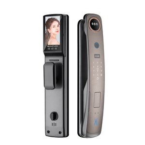 Serrure Intelligente Entièrement Automatique avec Reconnaissance d'Empreintes Digitales, <span class=keywords><strong>de</strong></span> Codes PIN, <span class=keywords><strong>de</strong></span> Visage et <span class=keywords><strong>de</strong></span> Cartes, Stockage Cloud, Wi-Fi, Application Tuya pour Sécurité Domestique Multi-Portes - Product Image 1