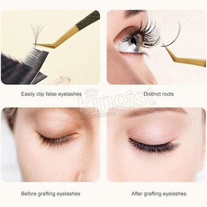 Professional High Quality Titanium Isolation Tweezers Stainless Steel <b>Eyelash</b> Eyebrow <b>Applicator</b> Lash Extension Straight - Product Image 5