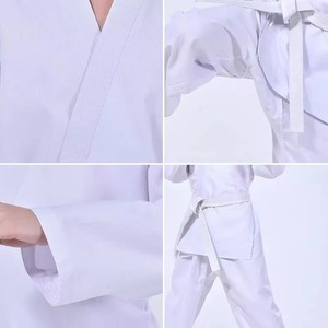 IJF Approved Professional Judo Gi Uniform White Blue Cotton Judo Kimono Competition Grade Reinforced Stitching Manufacturer - Product Image 3