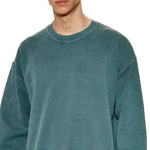 Sweat-shirt à capuche 100 % coton pour homme, style délavé à l'acide, col rond, durable, haute qualité, fabrication haut de gamme - Product Image 3