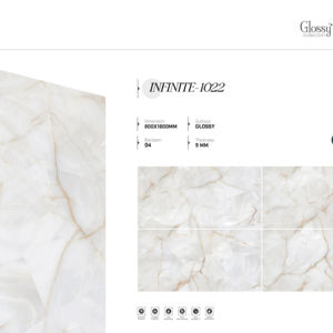 Carreaux de porcelaine modernes brillants de haute qualité 800x1600 1200x1800 750x1500mm, grands formats pour salon, salle de bain, cuisine - Product Image 1