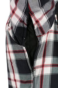 Camisa de Franela a Cuadros Negra, Blanca y Roja para Hombre, Camisa Clásica de Manga Larga para Trabajo en Granja, con Doble Bolsillo en el Pecho, Personalizable, OEM, Venta al Por Mayor - Product Image 5