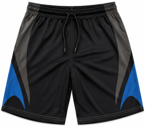Athletic Shorts <b>Mid</b> Waist Drawstring Closure Double <b>Layer</b> Sublimation Leopard Print Breathable Mesh Polyester Men's Gym Shorts - Product Image 3